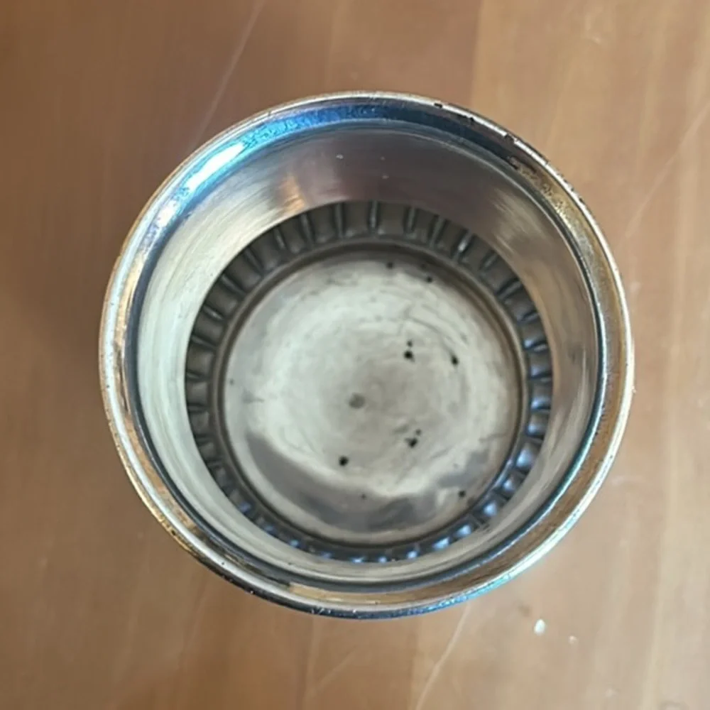 Vintage  Sheffield England Silver Plate Beaker Drinking Cup Container